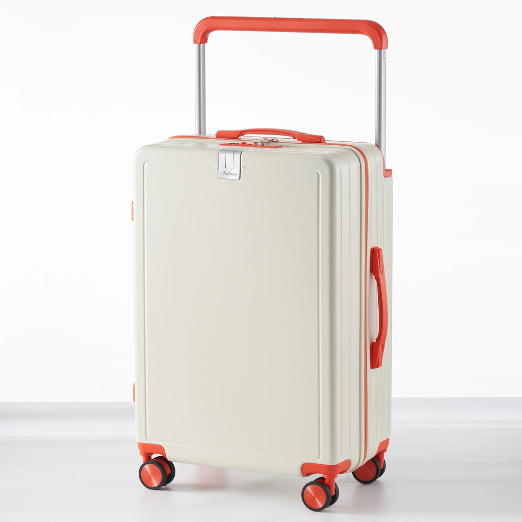 KLQDZMS 20"22"24"26"28 Inch Zipper Suitcase PC Boarding Box Multifunctional Trolley Case Large-capacity Password Luggage Bag