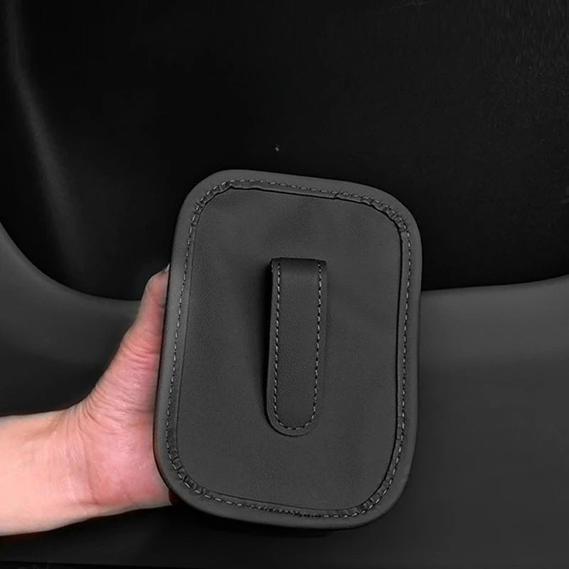 Car Door Cup Holder PU Leather Automotive Black Drink Rack Storage Bin Auto Back Seat Cup Holder Organizer For Car Accessories