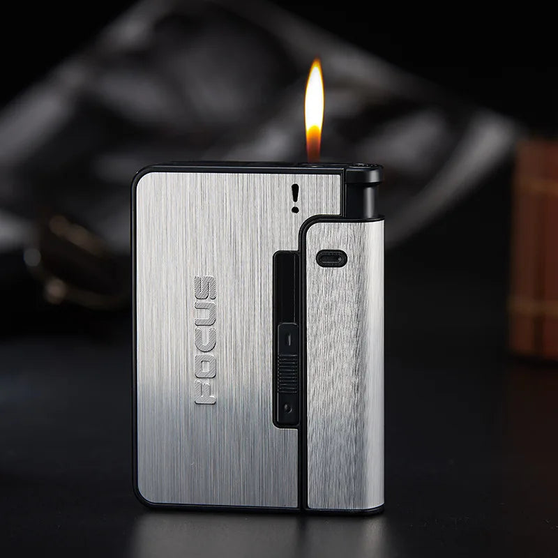 Automatic Cigarette Case Metal Cigarette Boxes 10pcs Cigarette Capacity