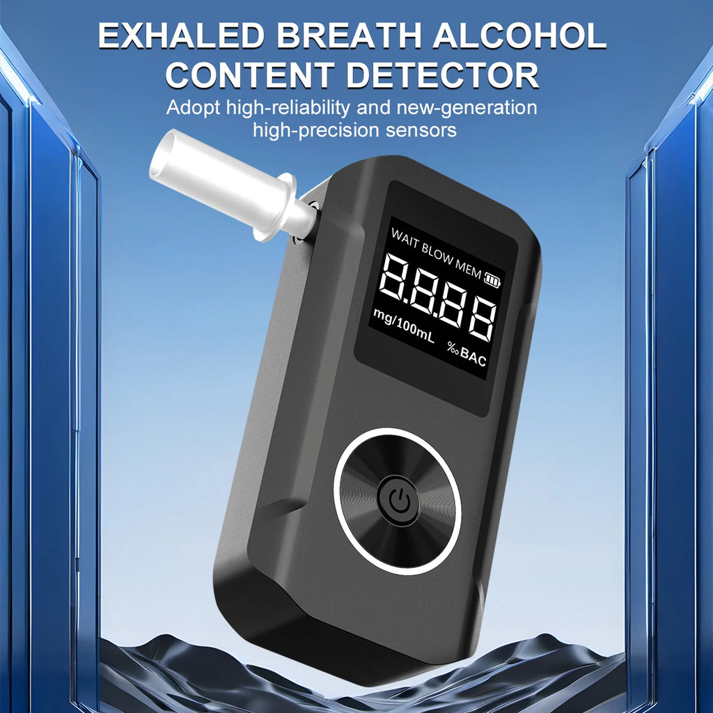 2026 New High-Precision Alcohol Tester – Portable Breathalyzer – Suitable for Post-Drink Safety Testing, Self-Diagnosis, and I