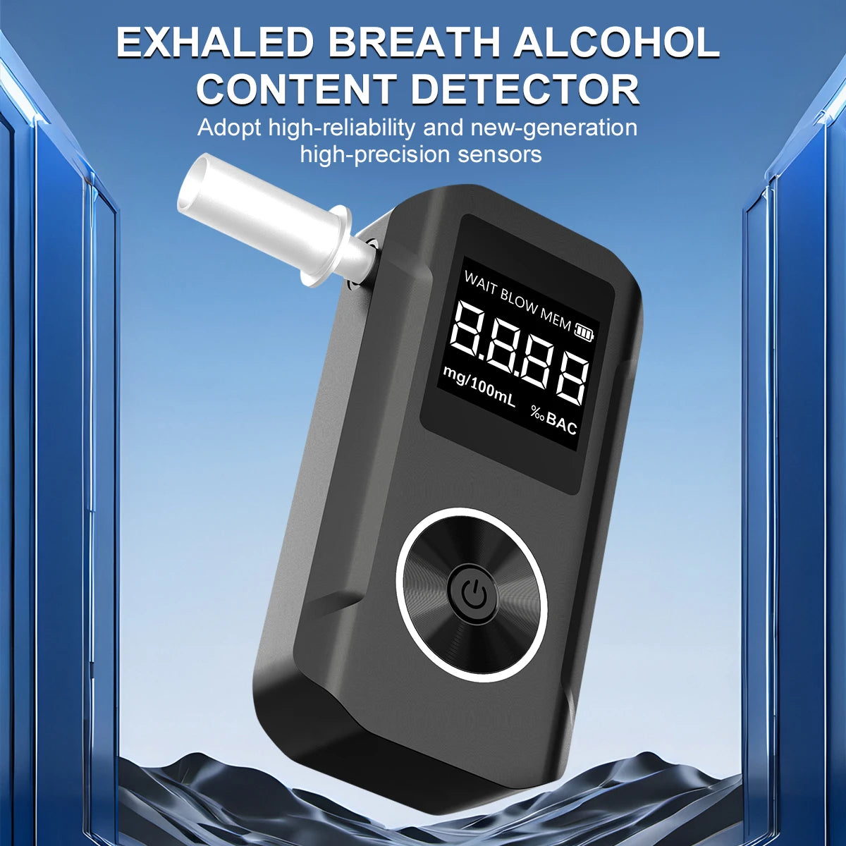 2026 New High-Precision Alcohol Tester – Portable Breathalyzer – Suitable for Post-Drink Safety Testing, Self-Diagnosis, and I
