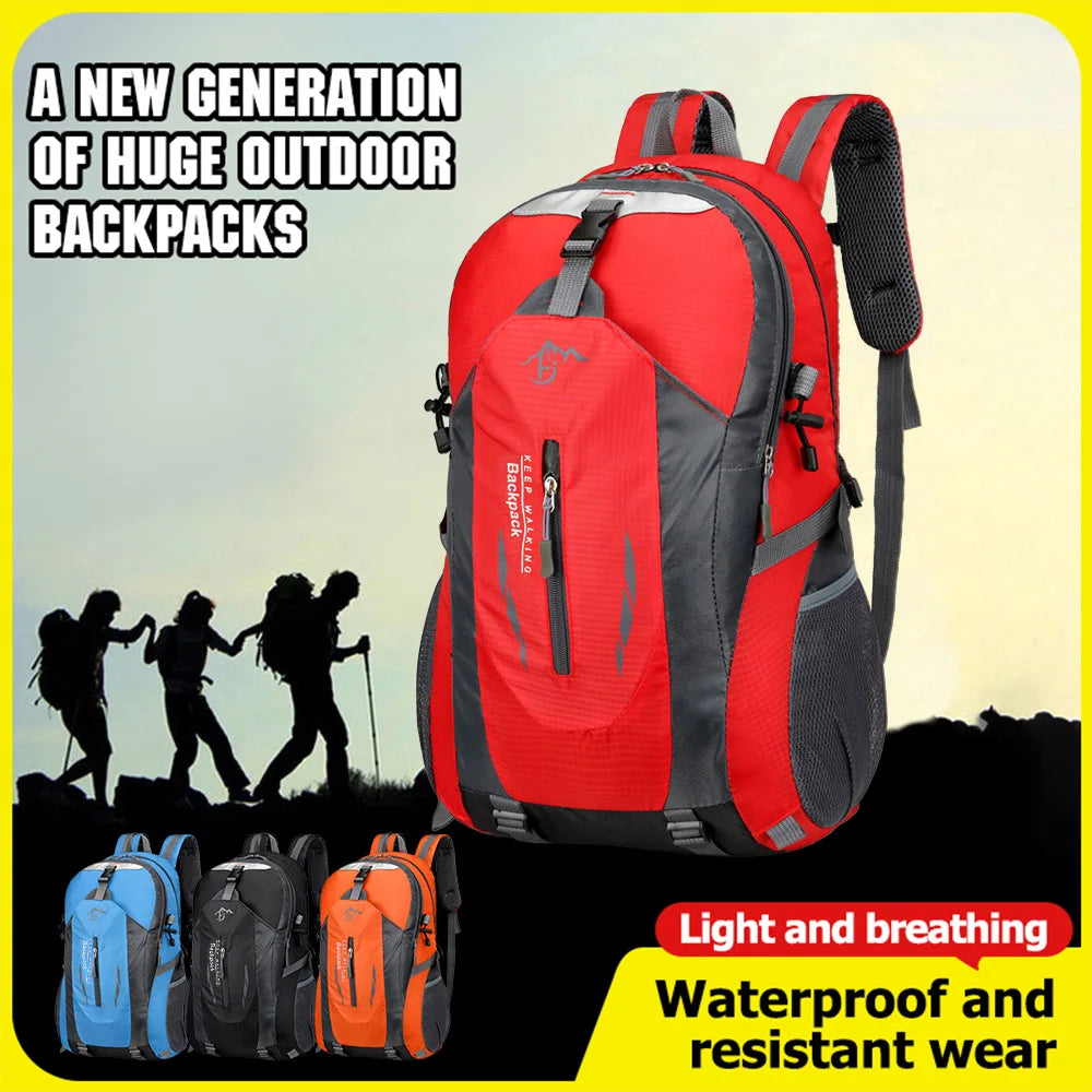 Outdoor Hiking Trekking Daypack Travel Backpack Hiking Backpack 40L Waterproof Lightweight for Men Women