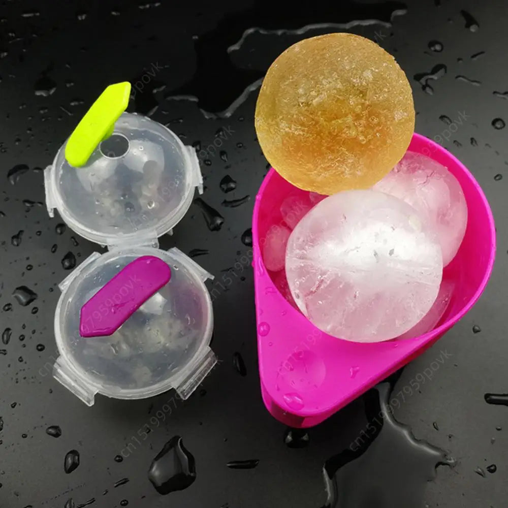 10-100 Pcs Silicone Ice Cube Maker DIY Ice Ball Cocktail Mold Kitchen Bar Supplies Portable Round Ice Cube Shape DIY Bar