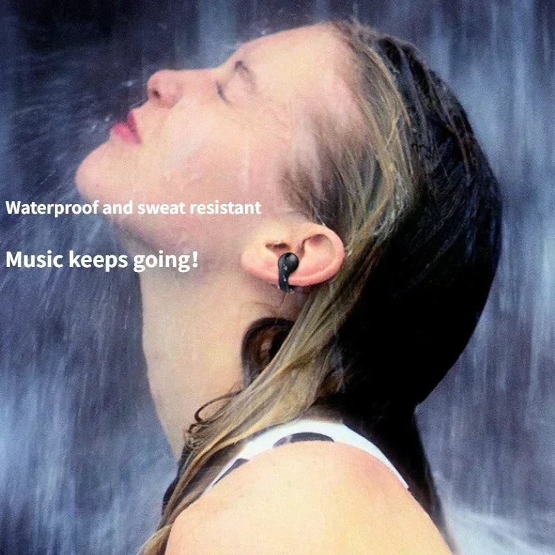 T75 Bluetooth headset 5.3 wireless bone conduction headset clip-on music sports game headset