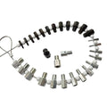26Pcs Nut and Bolt Thread Checker Set Inch and Metric Size Precise Thread Checker Lightweight Universal Thread Measuring Tools