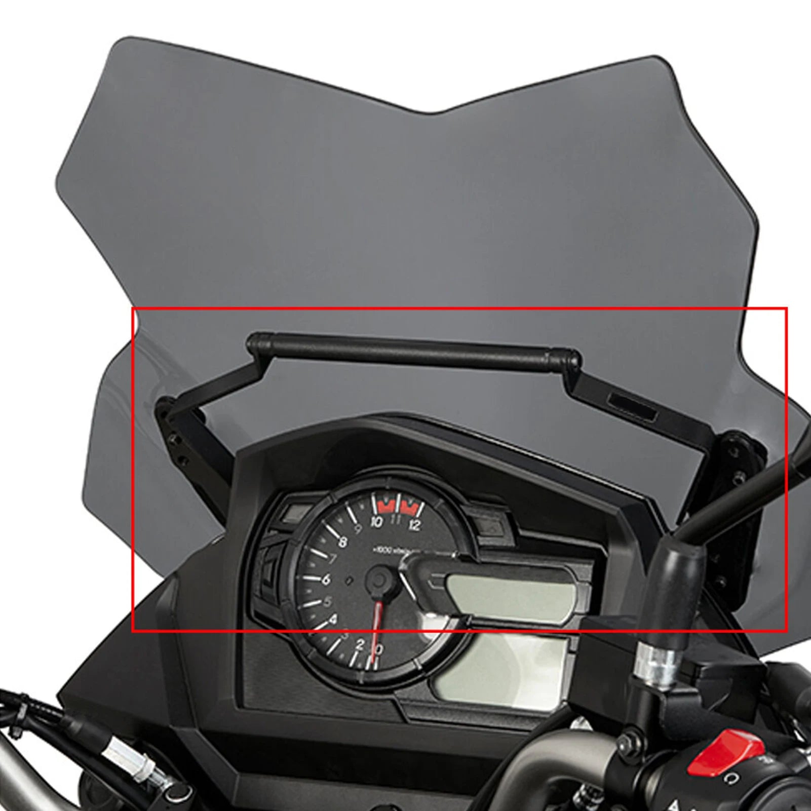 Motorcycle Navigation Bracket GPS Phone Holder Fit for V‑Strom DL1000 2014‑2019 Windscreen Mount Bracket