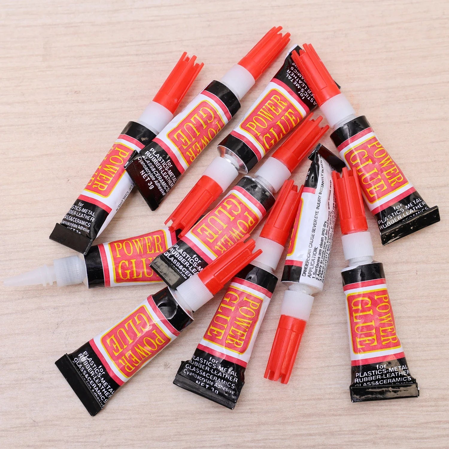 1-60PCS 502 Instant Strong Glue Super Liquid Glue for Wood Rubber Metal Glass Leather Cyanoacrylate Adhesive Nail Gel