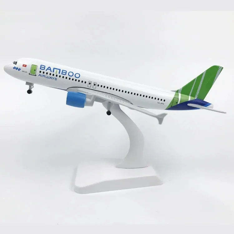 20cm Airplane Model A320 Series Metal Scale Aircraft Diecast Aviation Collectible Miniature Children Toys Souvenir With Stand