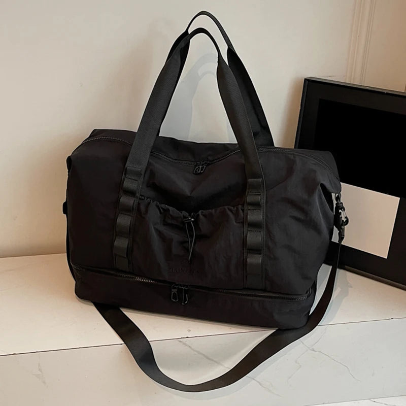 Large Capacity Travel Duffels Bag With Independent Shoe Compartment Travel Totes Suitable For Yoga Gym Storage Weekends Bags