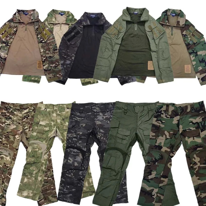 Outdoor Pullover Sets Hunting Clothes Military Tactics G3 Training Suit CP GEN3 Combat Uniform Tactical Top Tactical Pants Men