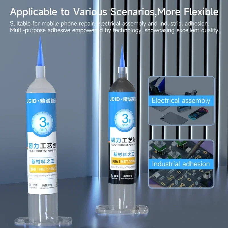 JCID TP Nano Repair Glue for Phone/Electric 3Min Cure Super Strong Fire-Resistant -16℃~62℃ Metal/Plastic/Glass Glue