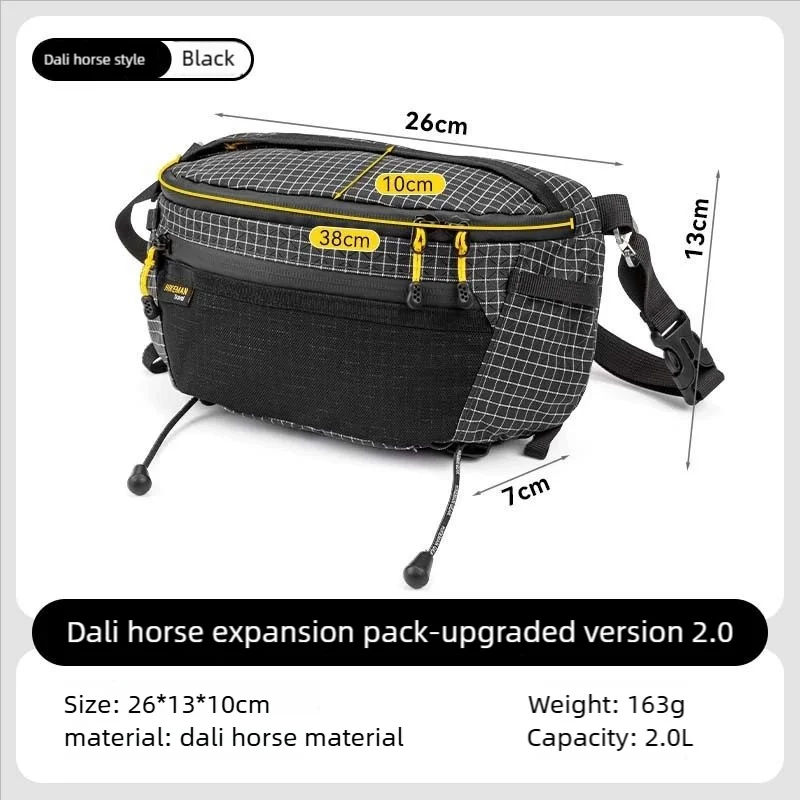 HIKEMAN Outdoor High Capaci Tactical Chest Bag Waterproof Hiking Sports Waist Bag Bapa Extension Bag Casual Sle Leisure Scene