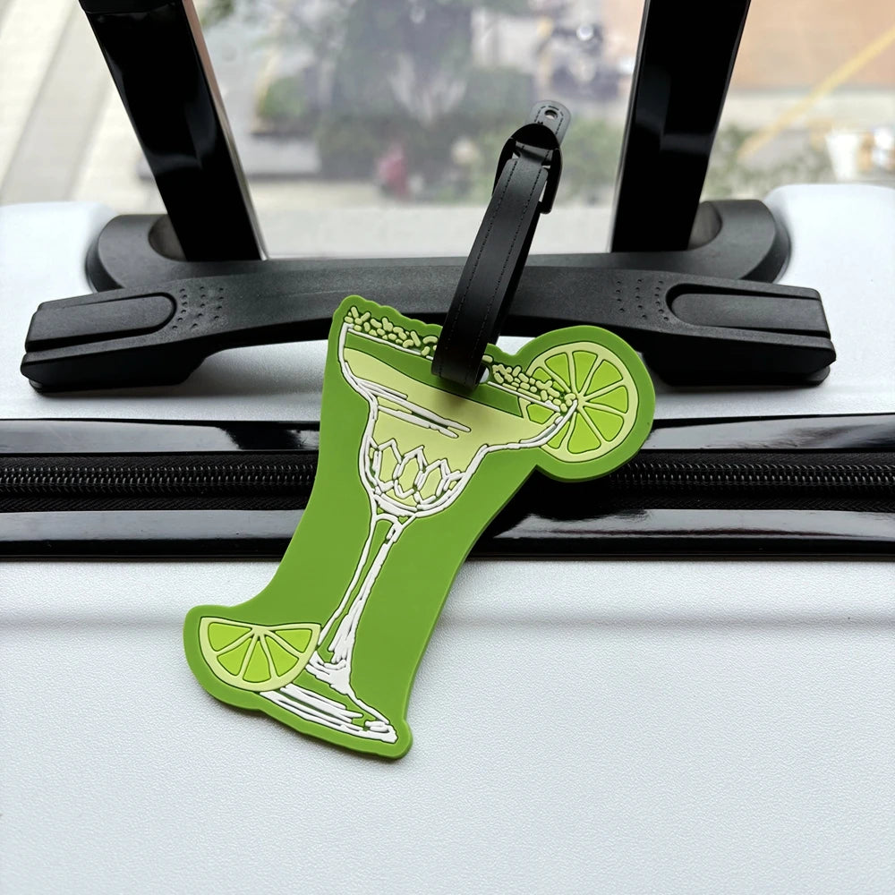 1Pc Bow Shell Cup Style Luggage Tag Pendant Bag Anti-Loss Tag Luggage Tag with Information Writing Anti-Loss Accessories