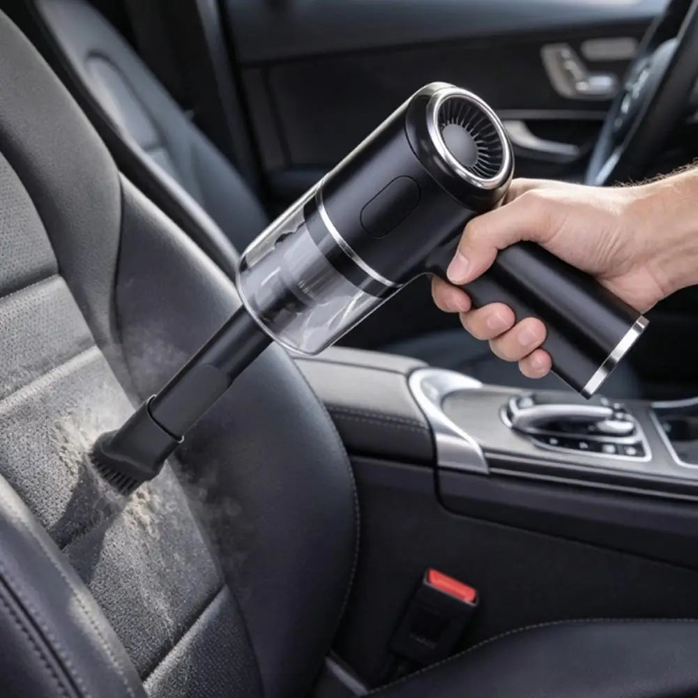 Portable Wireless Handheld Car Vacuum Cleaner Rechargeable Mini Vacuum with Multiple Nozzles for Car Home Keyboard Cleaning ﻿