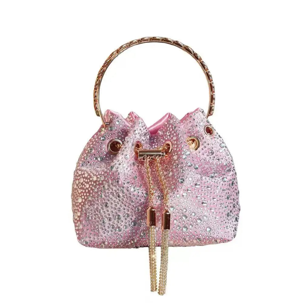 Luxury Designer Women Handbag Glitter Shiny Diamond Clutch Purse Wedding Party Banquet Bag Crystal Rhinestones Evening Bag
