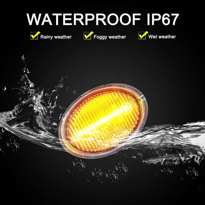 12V Clear Lens LED Side Marker Lamp Assembly For Maserati GranCabrio Granturismo Quattroporte Blinker Turn Signal Light