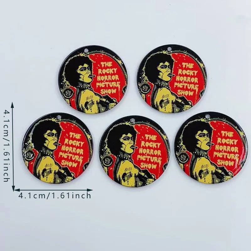 10pcs acrylic cartoon character jewelry necklace bracelet earring pendant DIY jewelry accessories craft supplies