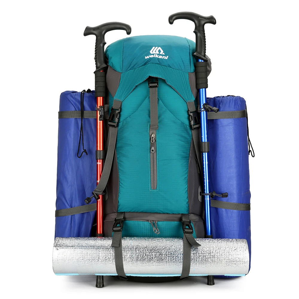 70L Travel Backpack Hiking Backpack Water-resistant Climbing Camping Backpack Travel Daypack with Rain Cover Climbing Bag