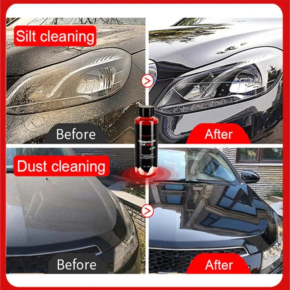 100ml Car Cleaning Foam Large Capacity High Concentration Super Foam Car Wash Liquid Auto Washing Shampoo Foam 1/2/3/4/5/10pcs