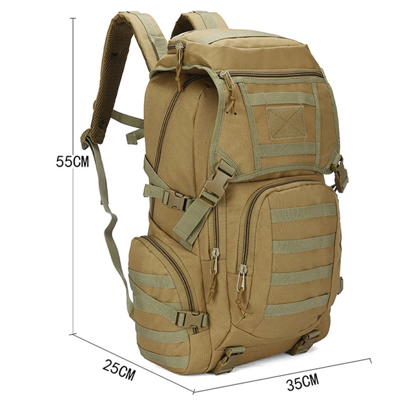 Tactical Backpack Survival Bag Hunting MOLLE Backpack GYM For Men EDC Outdoor Travel Hiking Rucksack Camping Trekking Backpack