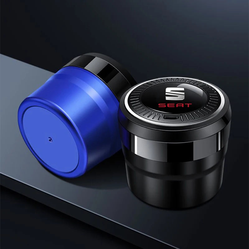 For Seat MK1 MK2 Ibiza Leon Ateca Arona Altea mk3 Car Interior Accessories Portable Luminous Ceramic Liner Cigarette Car Ashtray