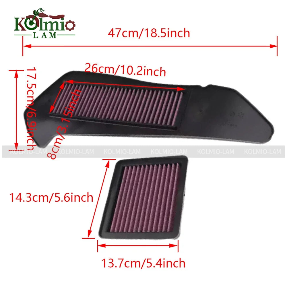 Fit for 2017 - 2025 YAMAHA XMAX300 XMAX250 Motorcycle Air Filter Cleaner X-MAX250 X-MAX300 Tricity 300 2024 2023 2022 2021 2020