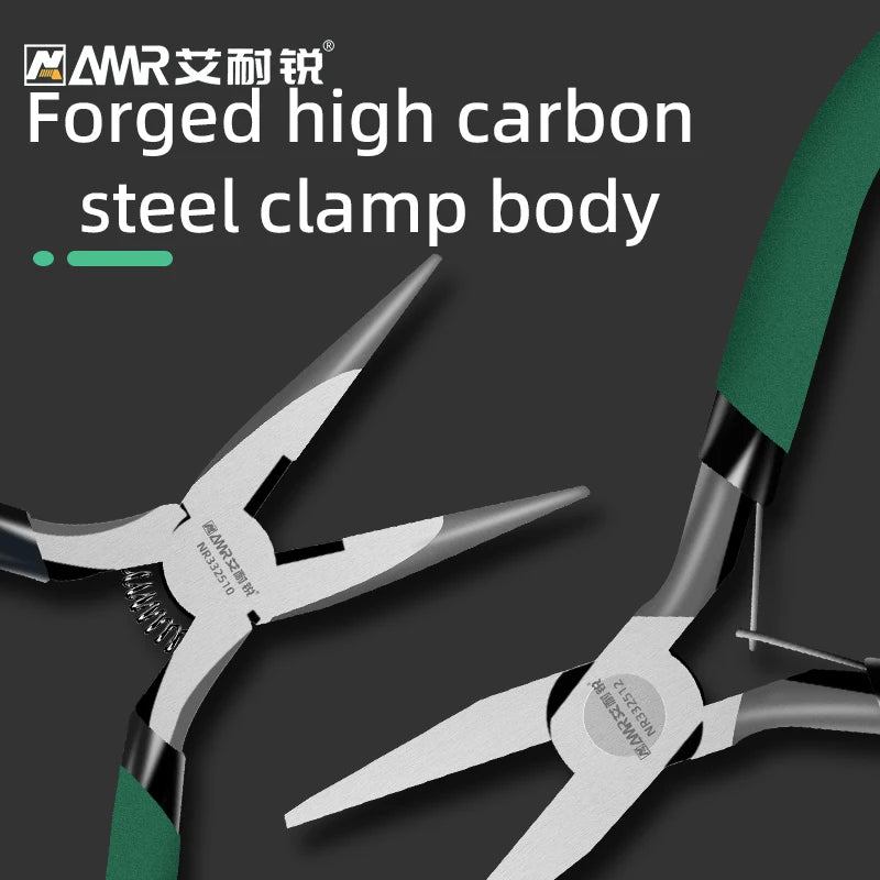 AMR Mini 4.5in Pliers Diagonal Pliers Needle Nose Cutter Handcraft Beading Insulated Plier For DIY Small Jewelry Pliers Tools