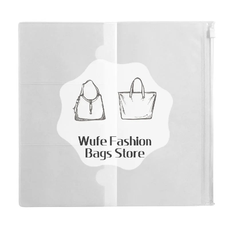 PVC Zipper Bag For Midori Travelers Notebook Journal Planner Accessory Card Holder Storage Standard/Pocket/Passport