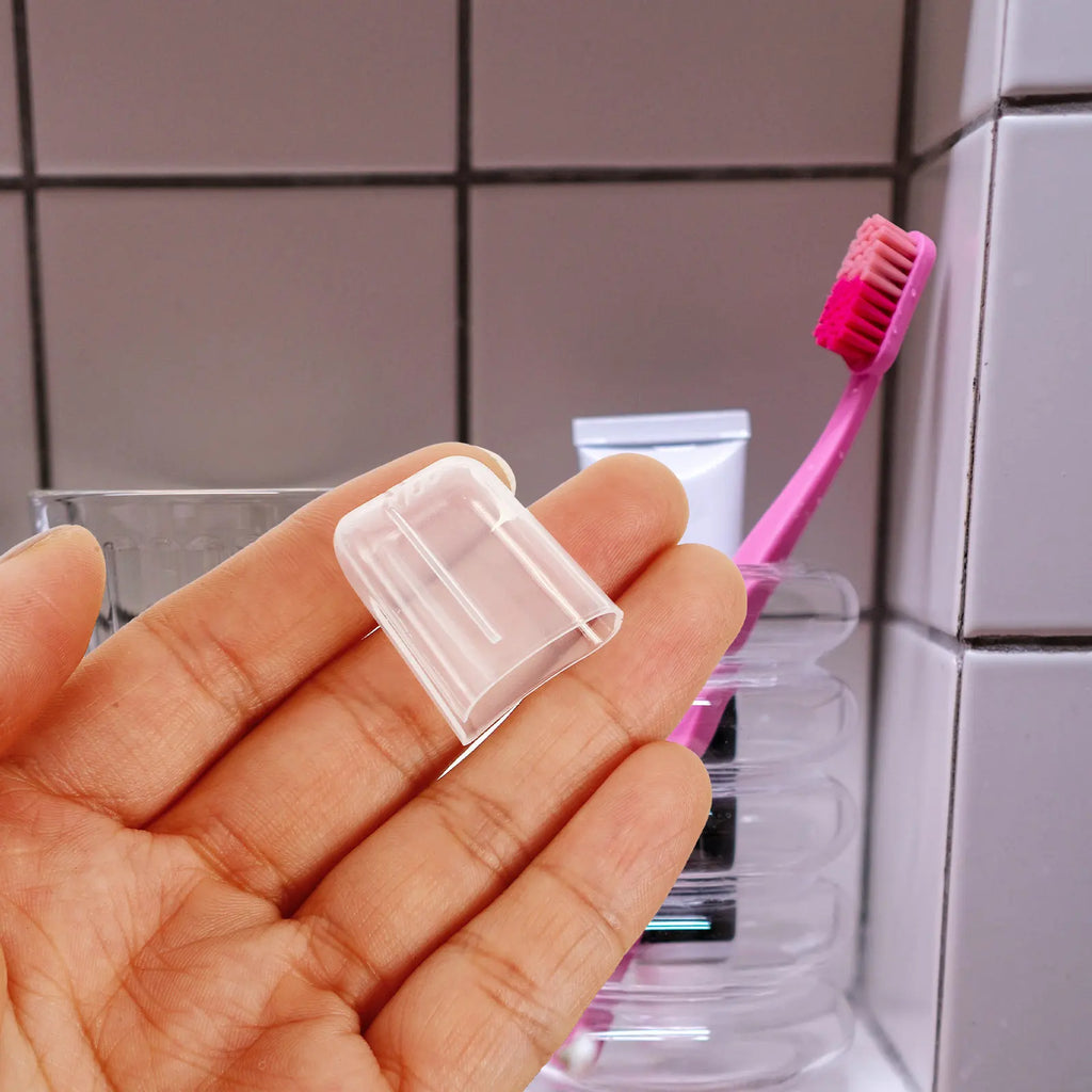 24Pcs Toothbrush Head Covers Portable Dustproof Travel Protective Cap Universal Toothbrush Accessories Storage Solution
