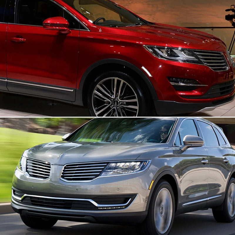 Switchback Dynamic Amber LED Front Side Marker Lights w/ White DRL Driving Lights For Lincoln MKX 2016-2018 & Nautilus 2019-2022