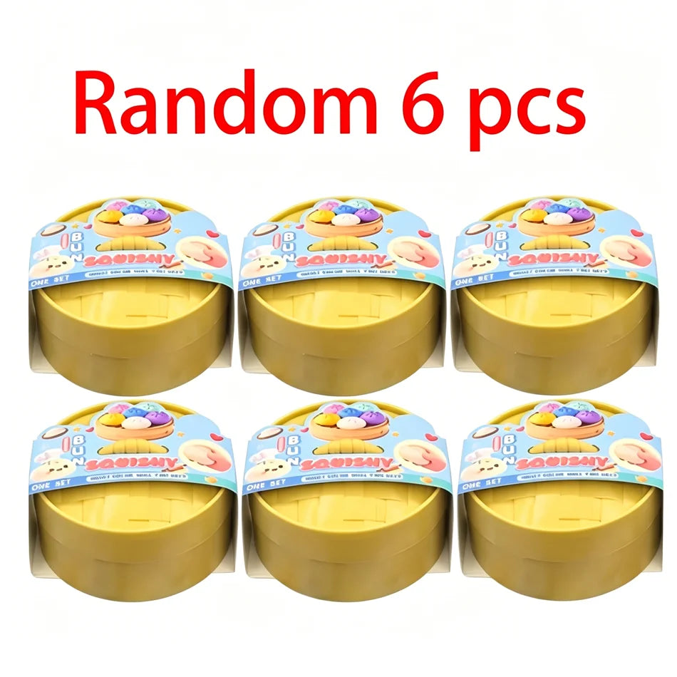 10cm Simulation Flash Dumpling Squishy Toy, Slow Rebound Soft Squeeze Stress Ball, Decompression Fidget Toy for Kids & Adults