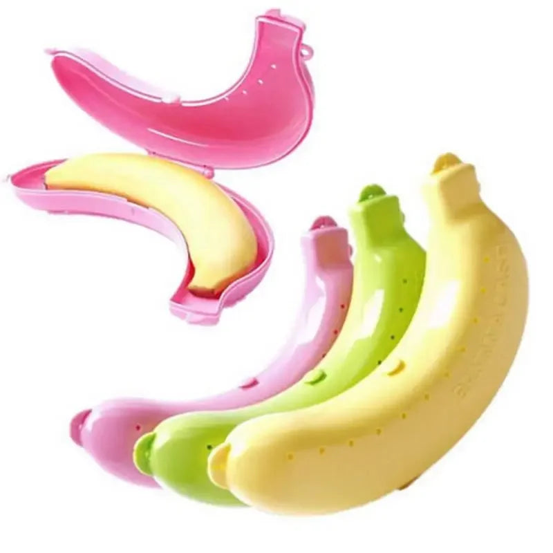 3pcs Banana Saver Outdoor Banana Protector Container Keeper Storage Box Fruit Saver Banana Case Banana Holder Lunch Travel
