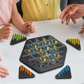 Triangle Chess Splendor Duel Board Game Strategy Game for Kids and Adults Fun Family Game Logic Chess Track Tables Game