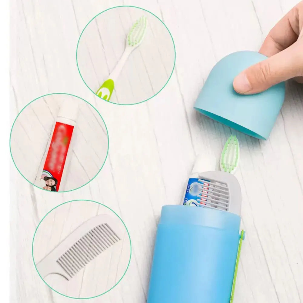 1PC Travel Convenience Toothbrush Box, Toothbrush Box, Toothpaste Comb, etc. Suitable for Personal Care Toothbrush Travel Contai