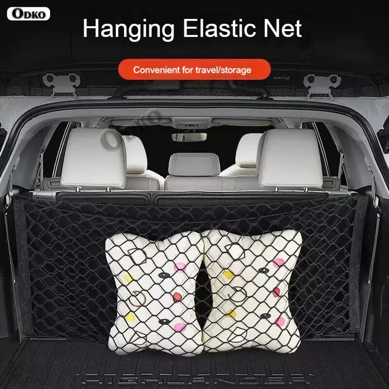 For Jeep Renegade 2015-2022 Car Trunk Luggage Storage Cargo Organiser Elastic Mesh Net Styling Accessories