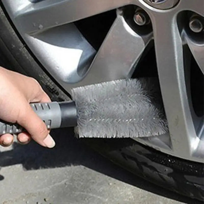 Auto Car Wheel Brush Tire Cleaning Tools for Alloys Tyre Rim Scrubber Cleaner Set Ideal for Home Garage and Car Wash