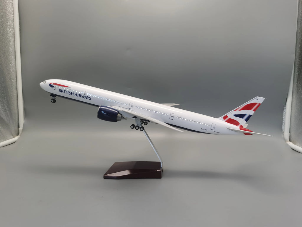 Aircraft B777  British Airways Airlines Model 47CM 1/157 Scale 777 Diecast Plastic Resin Plane Toy Airplane Model For Kids Gift