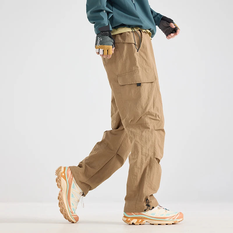 CHRLCK Men's Water-repellent Hiking Pants Scratch Resistance Fashion Cargo Pants Breathable Trousers Fishing Camping Pants