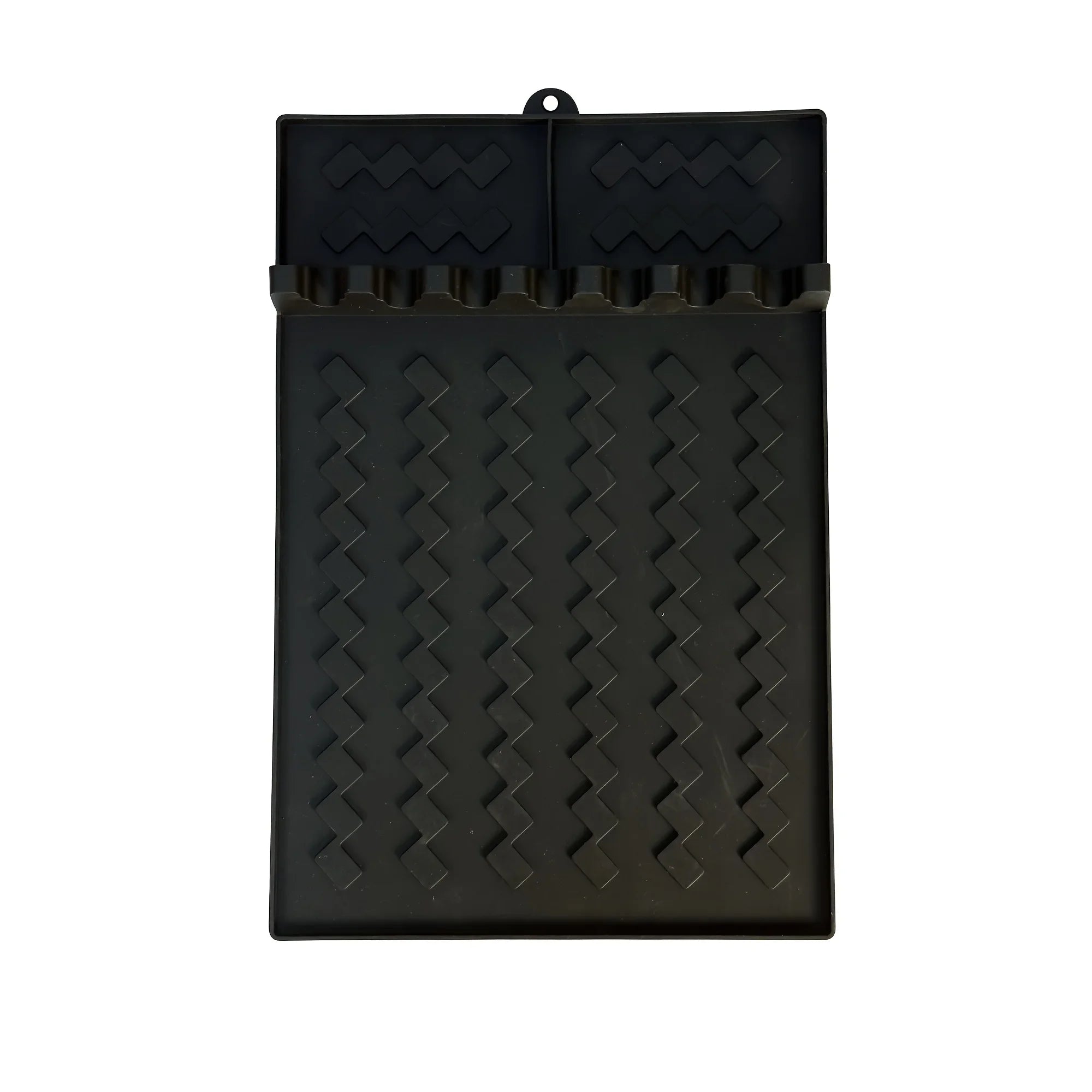 Silicone  Mat for Side Burner Rack Kitchen Utensil Storage Holder Outdoor Grill Countertop Silicone Pad with Drip Tray
