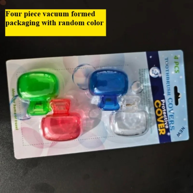 10/4/2PCS Travel Toothbrush Head Covers Toothbrush Protector Cap Brush Pod Case Protective Portable Plastic Clip for Household