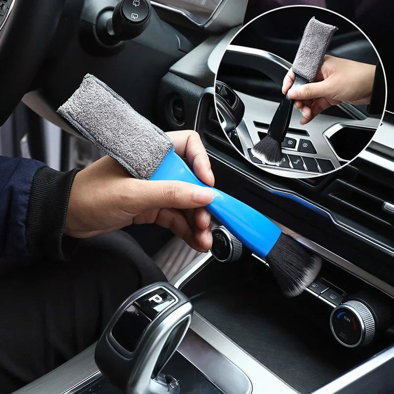 1/2pcs Car Cleaning Tools Air Conditioning Air Outlet Clean Dust Removal Soft Brush Multifunctional Auto Interior Cleaning Tool