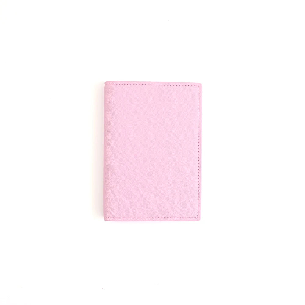 Customized letter PU leather passport holder ID protection case, loose change bank card storage bag, travel passport bag