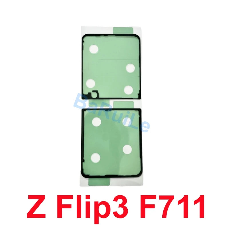 BaRuiLe 2pcs Waterproof Adhesive Sticker for Samsung Z Flip 3 4 Fold 3 4 5 6 F936 F721 F711 Back Battery Cover Door Tape