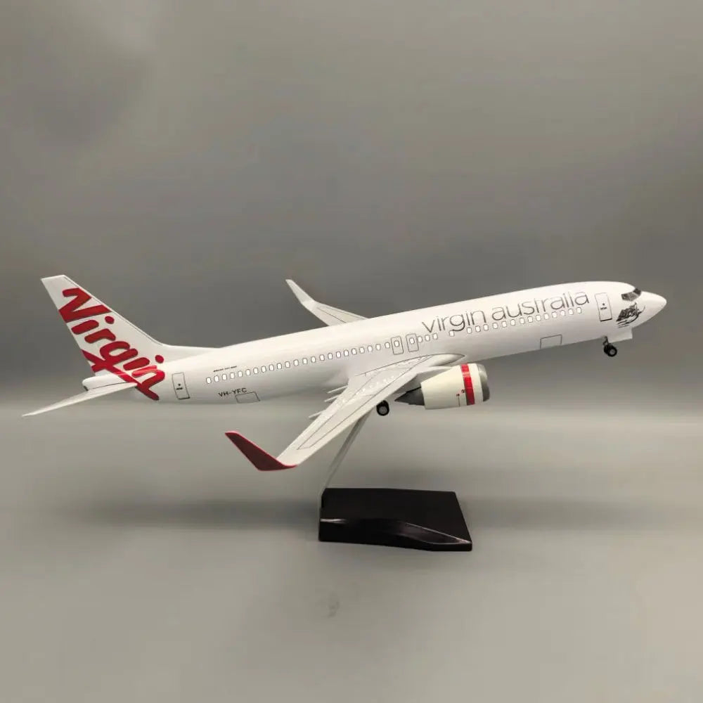 47CM Airplane Model Kits B737-800 Virgin Australia 737 1:85 Scale Miniature Plane Resin Diecast Airplanes Collected Gift Toys