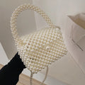 Handmade Woven Beaded Pearl Bags For Women Handbags New Fashion Trend Beach Vacation Phone Clutch Party Bags
