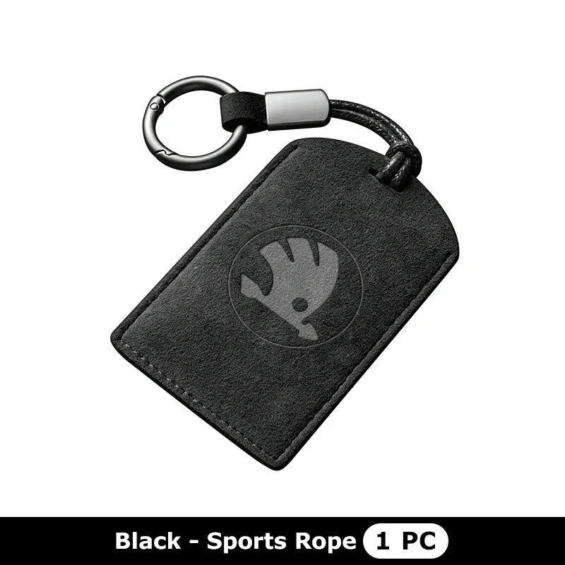For Skoda Car Key Case NFC Card Keychain Remote Shell Cover Accessories Rapid Octavia Derivative Enyaq-iV VisionS Yeti Scala
