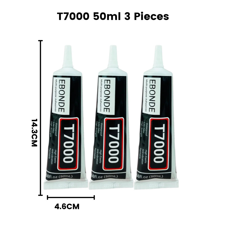 15/50/110mL B7000 Glue T7000 Adhesive Epoxy Resin Repair Cell Phone Touch Screen Liquid Glue Jewelry Craft Adhesive Glue