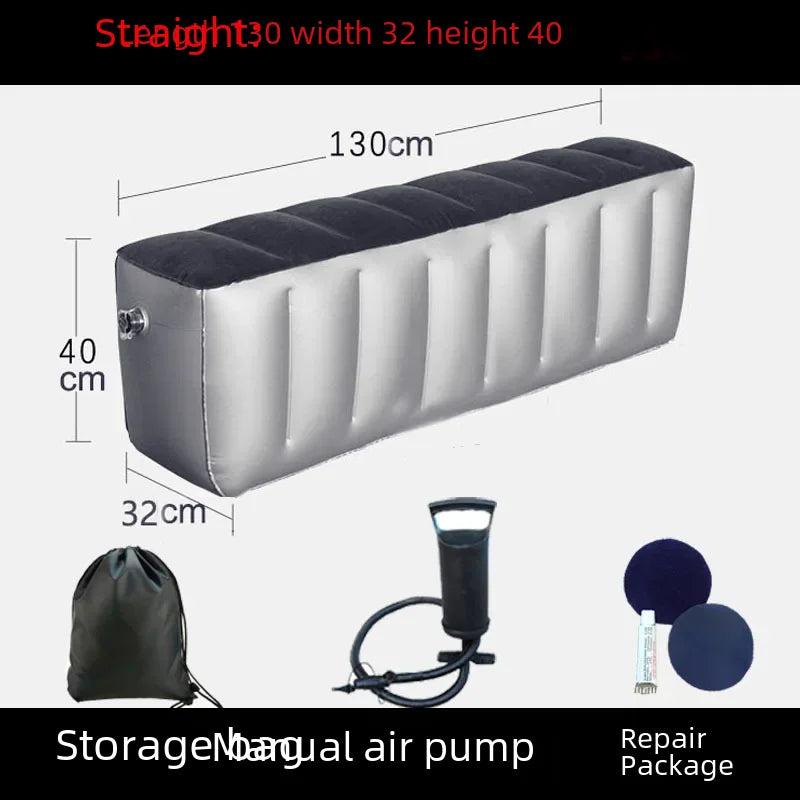 Inflatable Car Bed For Travel Suitable For Sedans Suvs Business Vehicles Rear Seat Sleeping Pad Footrest Filling Pad
