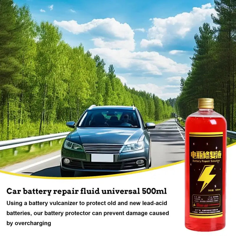 500ml Concentrated Safe Car Battery Restore Refill Solution Auto Battery Additive Battery Repair liquid Car Accessories