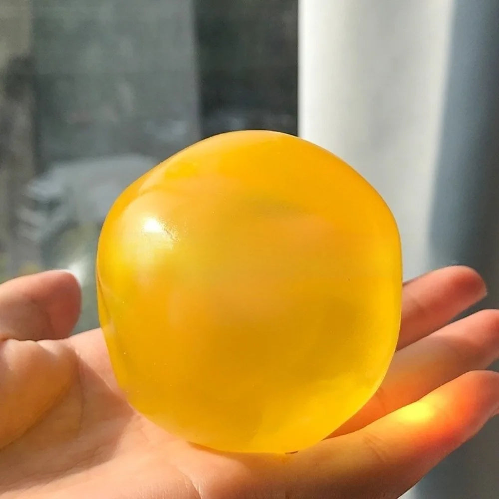 Moldable Stress Ball Squishy Toy Slow Rising Decompression Sensory Toy for Adult Moldable Squishy Pearl Coconut Oil Squeeze Toy